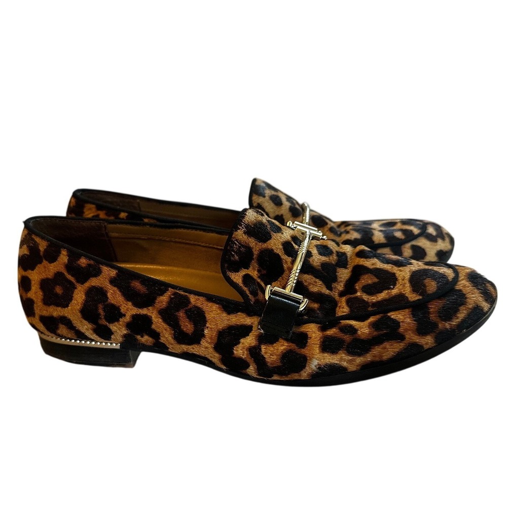 Franco Sarto Leopard Print L-Amie 2 Loafers Women's 6.5
